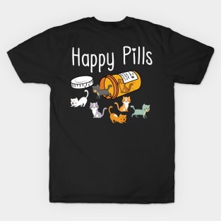 Happy Pills - Cat Design T-Shirt